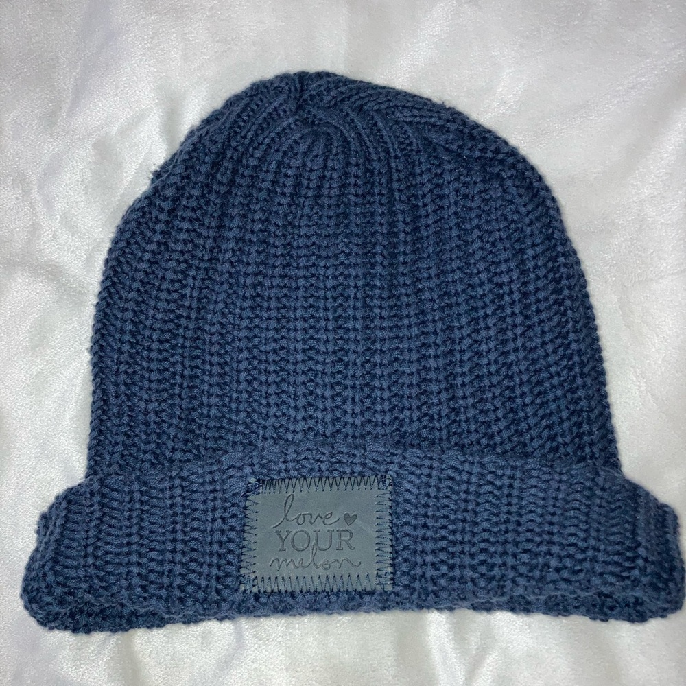 Love Your Melon Speckled Navy Beanie